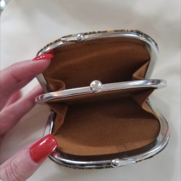 Vtg pheasant feather coin purse - Picture 6 of 6